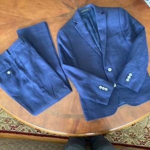 Lauren Boys Spring Linen Suit Size 10R